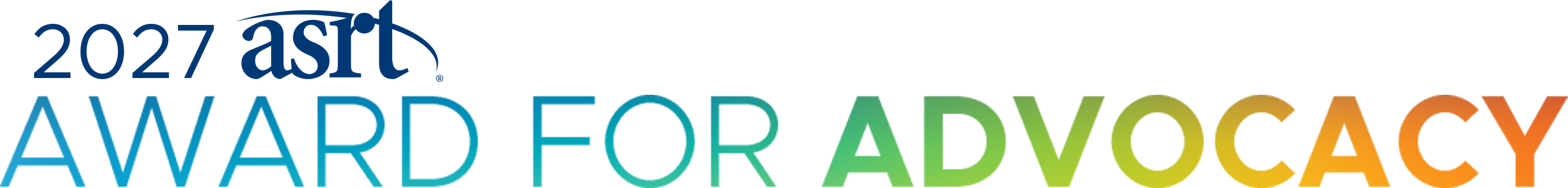 Award for Advocacy 2027 Logo