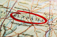 Alabama Map | © iStock/kizilkayaphotos