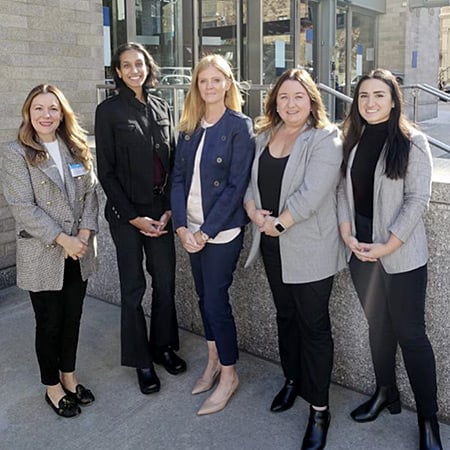 Danielle McDonagh, Maria Dimopoulos, Clodagh Starrs, Samantha Skubish and Kavita Dharmarajan